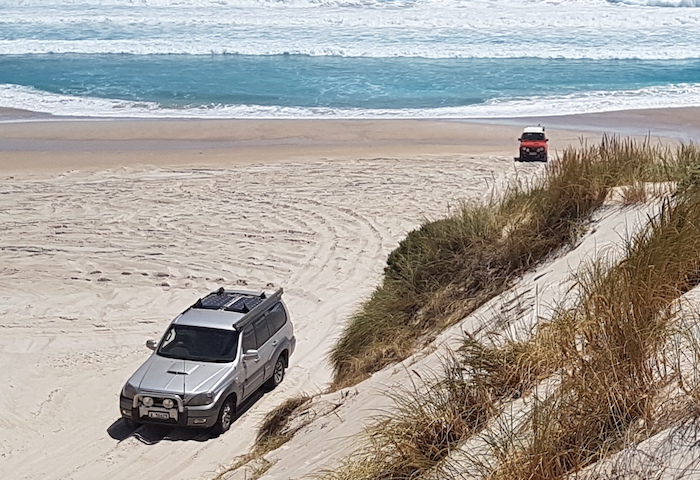 John is trying to get his Tucson off beach. He needed to let out more air from his tyres.