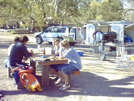 Our camp at Mulcra Island.