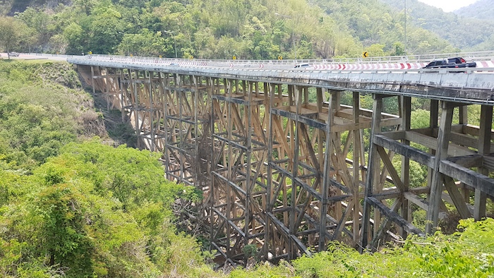 Pho Khun Pha Meung bridge in Nam Nan National Park.
