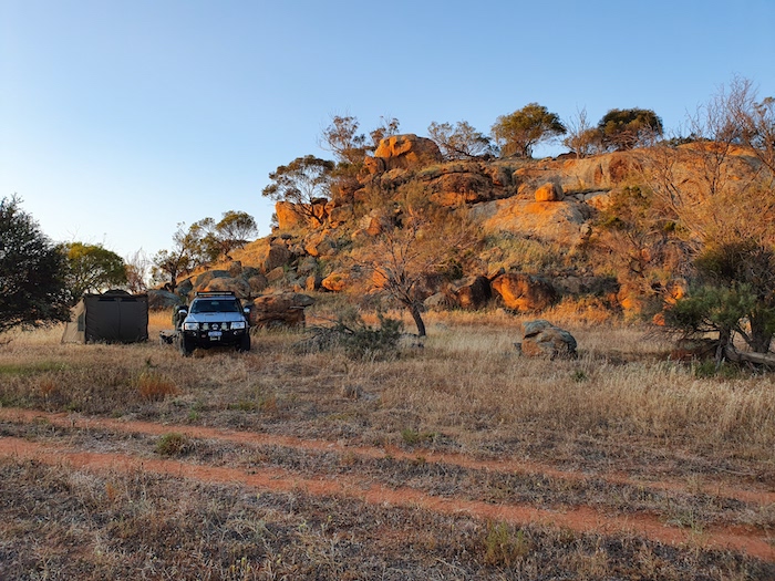 Aaron's camp at Mindebooka.