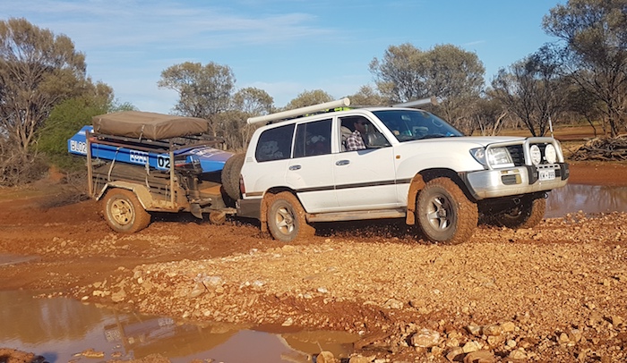 Alan made easy work of getting through in the Landcruiser.