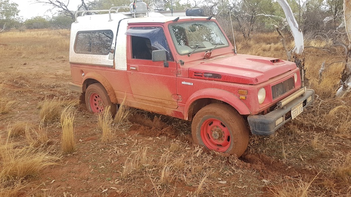 The country close to the river was treacherous. Even the lightweight Sierra got bogged.