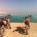Overlooking the Dead Sea.