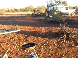 Phil's Cruiser at camp.