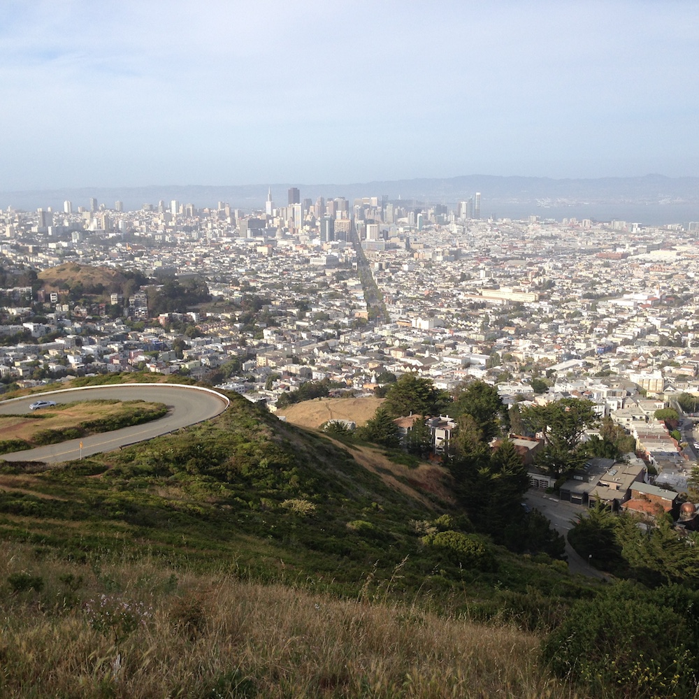 San Francisco from Twin Peaks lookout.