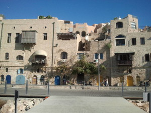 Alongside Jaffa Harbour.