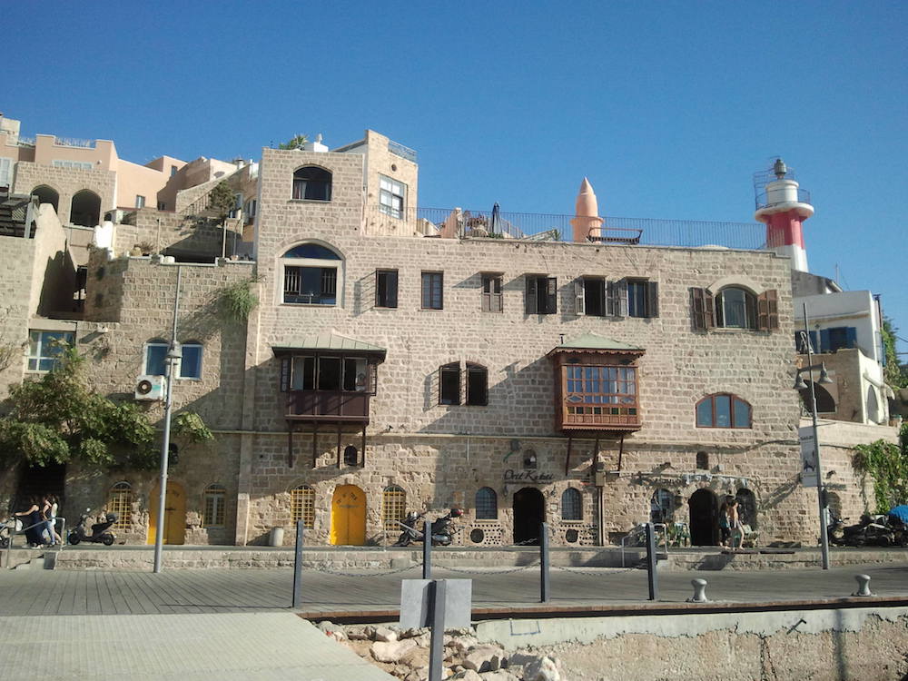 Buildings opposite the Jaffa Harbour.