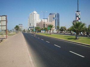 Deserted streets of Jaffa.