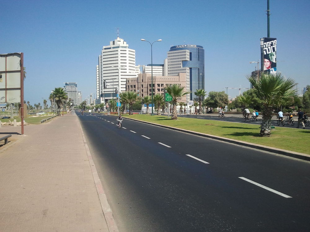 Deserted streets of Jaffa.