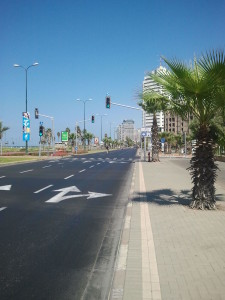 A very much deserted Jaffa.