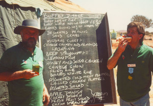 Mario Ambrosino and Grant Woodhams at the Landor Races.