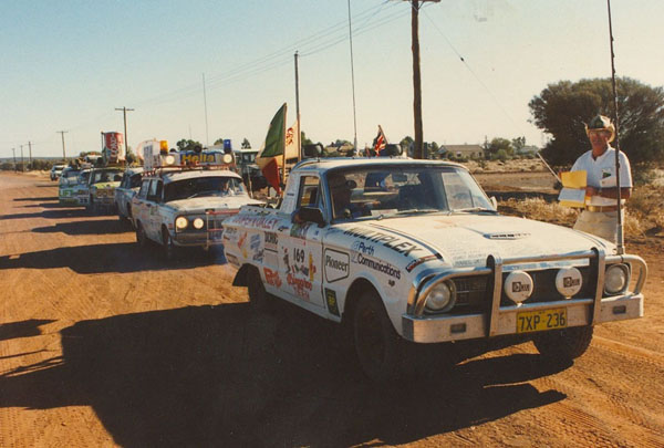 Start of the procession into Kalgoorlie.