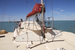 Looking to the stern.