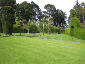 Beautiful lawns and garden.