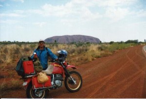 Norm in front of Uluru.