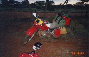 At the first night's camp near 'Chooka'.