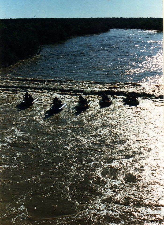 Crossing the old Galena Bridge.
