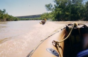 Heading downriver to Kalbarri.