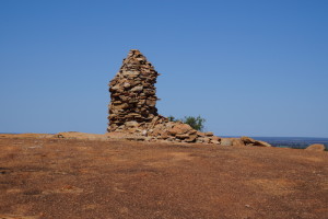 Cairn atop the rock