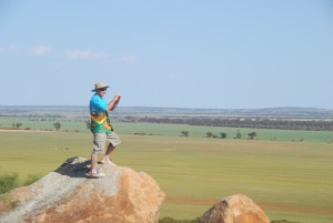 Greg on Eaglestone Hill.