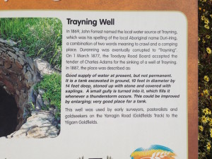 Trayning Well sign KE
