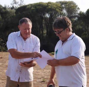 Kim hands Mike instructions on Convoy Procedure and Procedure if Lost.
