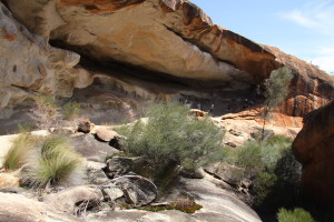 The 'cave' at Cave Hill.
