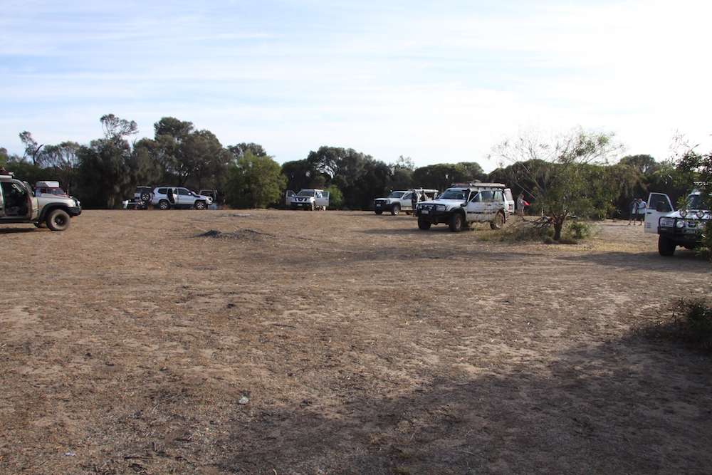 Open area campsite at Emu Rock