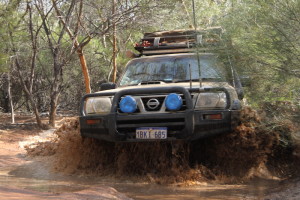 Dusty in his Patrol.