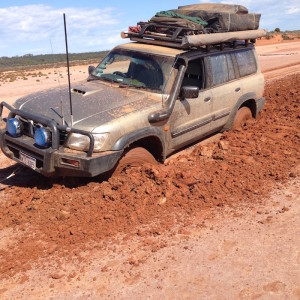 Dusty's vehicle stuck.