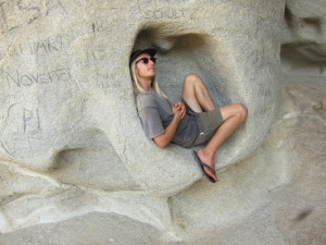 Harrison at Cave Hill.