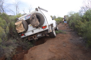 Winching out the Patrol.