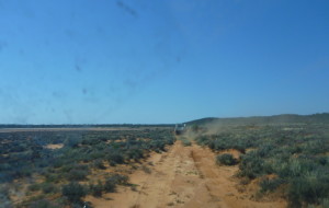 Salt lake country.