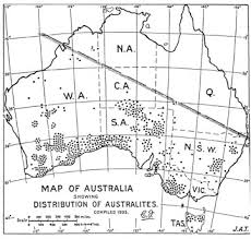 Distribution of Australites