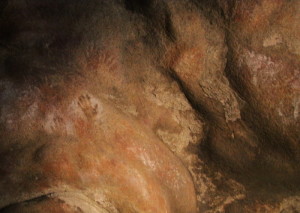 Handprints.
