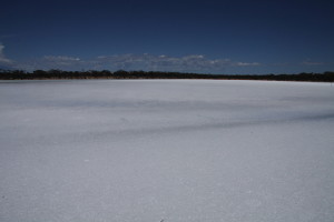 Salt lake.