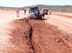 Soft mud.