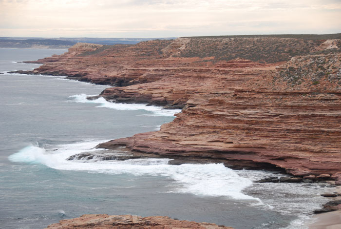 Cliffs south of Kalbarri.