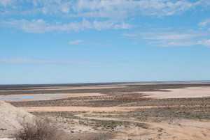 Salt flats extend to Gladstone Bay (part of Hamelin Bay).
