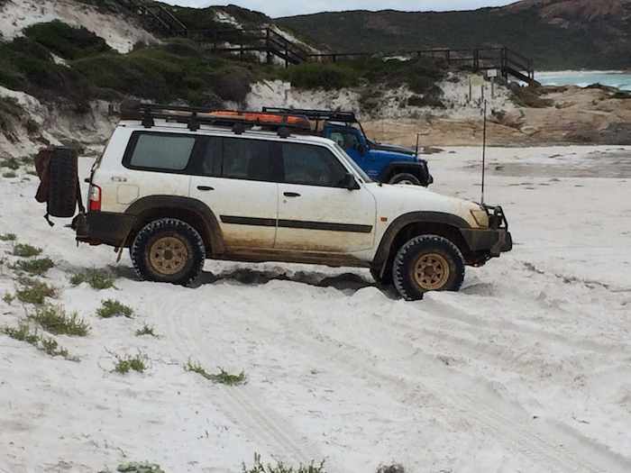 Graham and Debbie at Lucky Bay. *
