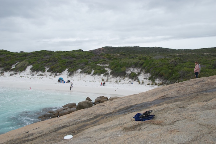 Hellfire Bay rock face.