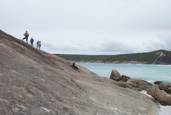 Rock face at the eastern side of Hellfire Bay.