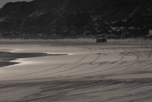 4WD on Wharton Beach.
