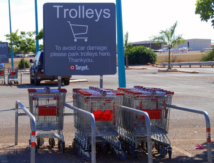 Tammy was fascinated by the Australian name of what she called 'shopping carts'.