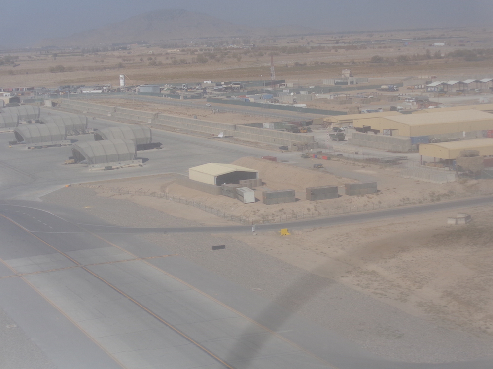 Approaching Kandahar Air Field.