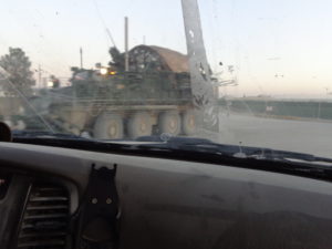 8 wheeled mine finder Stryker.