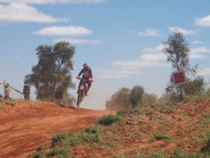 Racing to Finke.