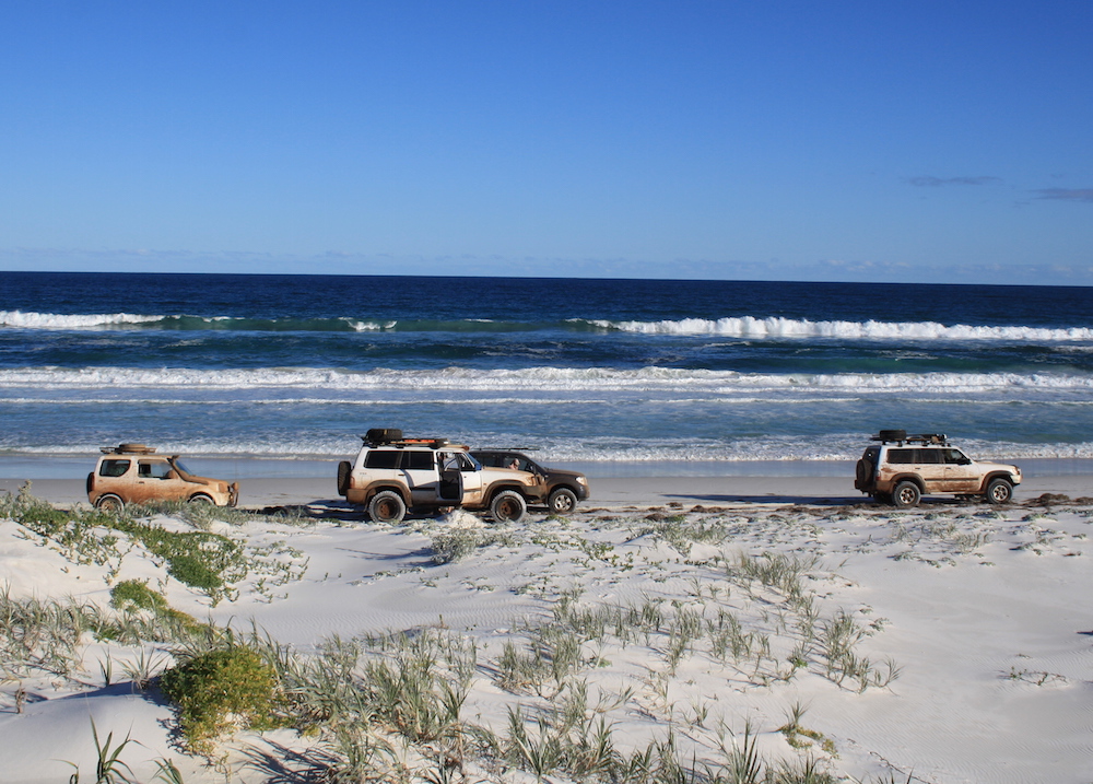 On Bilbunya Beach.