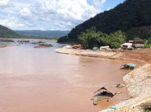 Embankment works to prevent erosion