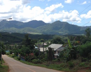 Village on the way to the not found waterfall